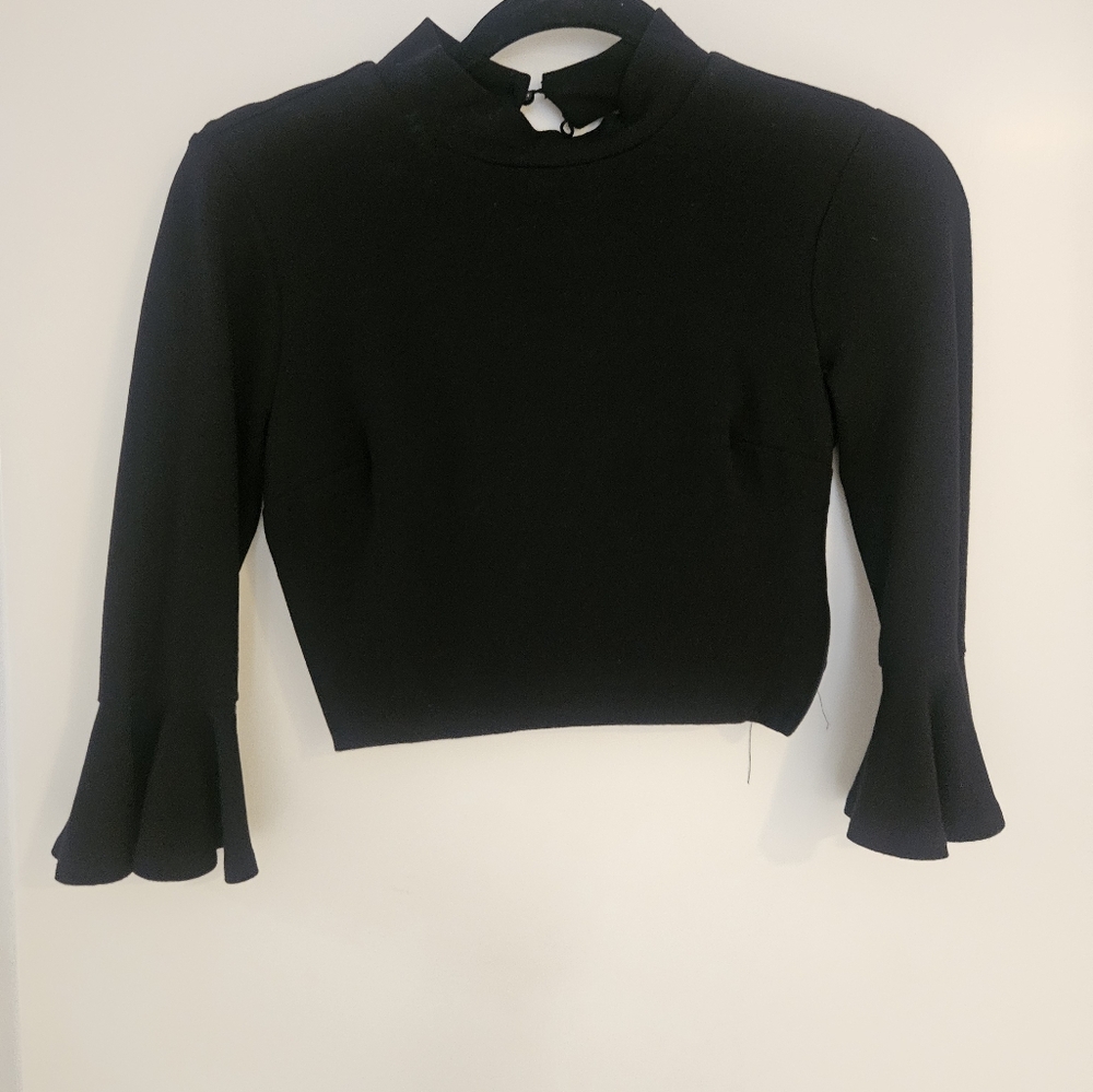 Nasty gal black crop top